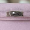 Hermes Mini Kelly ll Epsom Leather X9 Mauve Sylvestre Silver Hardware
