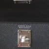 HERMES Mini Kelly ll 19CM Black Epsom Leather Silver Hardware New