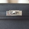 HERMES Mini Kelly ll 19CM Black Epsom Leather Silver Hardware New