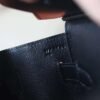 HERMES Birkin 30CM Box Leather Stamp W CK89 Noir Silver Hardware
