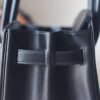 HERMES Birkin 30CM Box Leather Stamp W CK89 Noir Silver Hardware