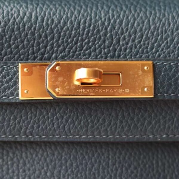 HERMES Kelly 28CM Togo Leather 1P Colvert Gold Hardware