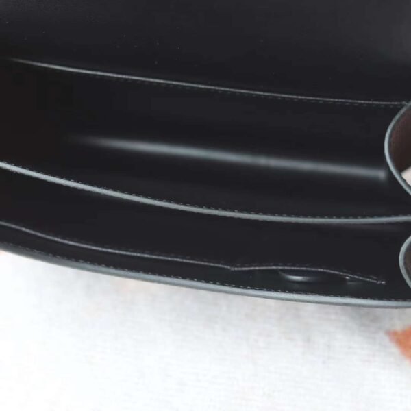 HERMES Constance 19CM Epsom Leather CK89 Noir Silver Hardware 1-18