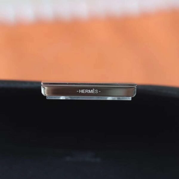 HERMES Constance 19CM Epsom Leather CK89 Noir Silver Hardware 1-18