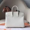 HERMES Birkin 25CM Togo Craie Rose Gold Hardware brand new