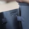 HERMES Birkin 25CM Togo Leather 2Z Blue Nuit Stamp B Silver Hardware