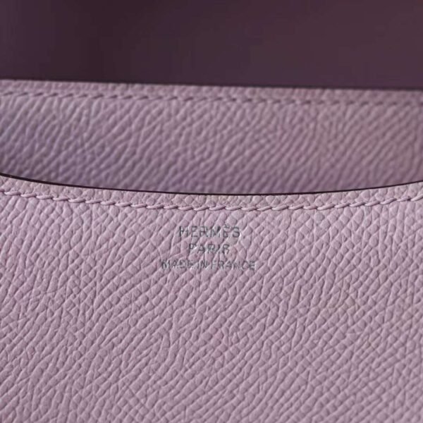 HERMES Constance 19CM Epsom Leather X9 Mauve Sylvestre Silver Hardware