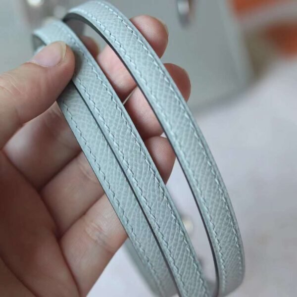 HERMES Mini Kelly ll 19CM 8U Blue Glacier Silver Hardware New