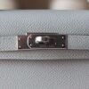 HERMES Mini Kelly ll 19CM 8U Blue Glacier Silver Hardware New