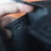 HERMES Birkin 20CM CK89 Noir Lizard Leather Silver Hardware