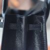 HERMES Birkin 20CM CK89 Noir Lizard Leather Silver Hardware