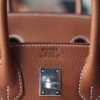 HERMES Faubourg Birkin 25CM Bag Gold Silver Hardware