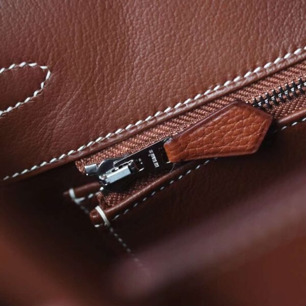 HERMES Faubourg Birkin 25CM Bag Gold Silver Hardware