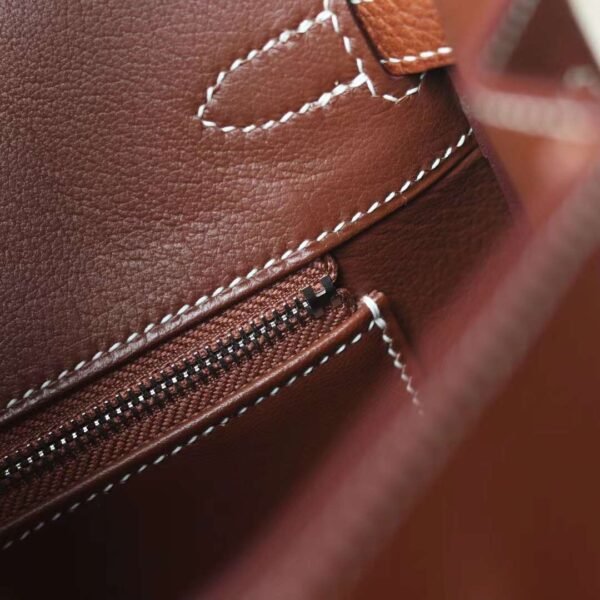 HERMES Faubourg Birkin 25CM Bag Gold Silver Hardware