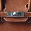 HERMES Faubourg Birkin 25CM Bag Gold Silver Hardware