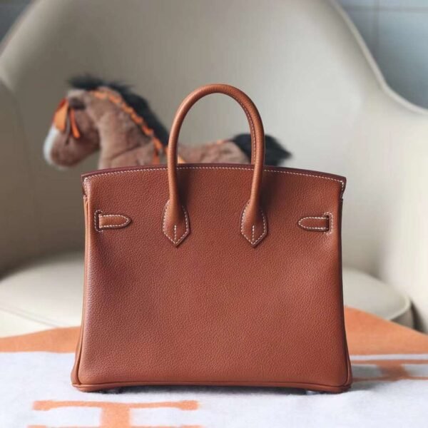 HERMES Faubourg Birkin 25CM Bag Gold Silver Hardware
