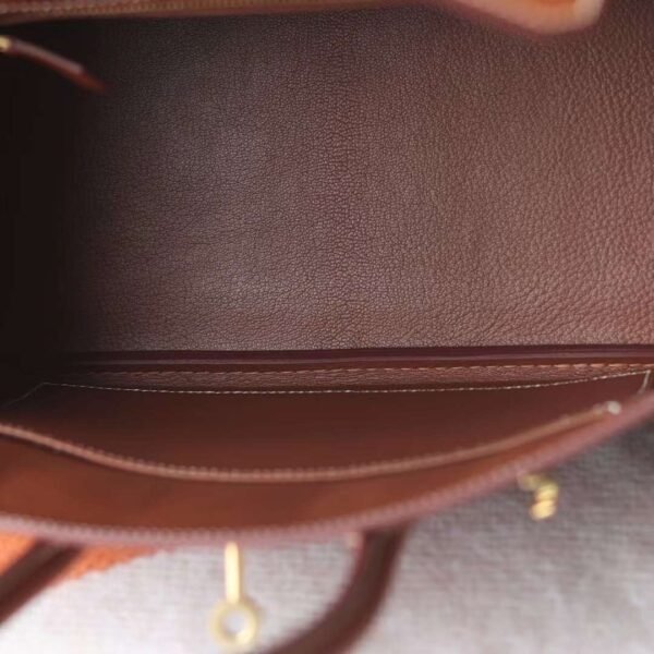 HERMES Birkin 25CM Barenia Faubourg Leather CK37 Gold GHW Hardware