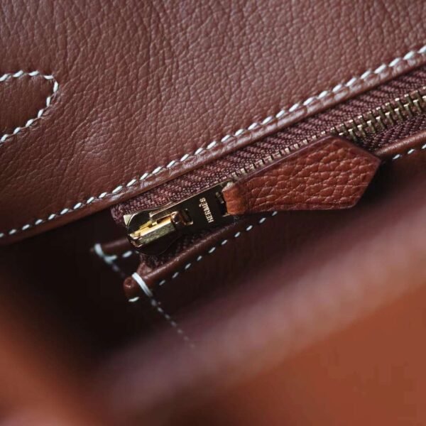 HERMES Birkin 25CM Barenia Faubourg Leather CK37 Gold GHW Hardware