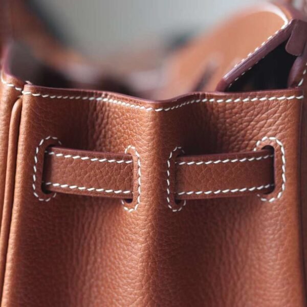 HERMES Birkin 25CM Barenia Faubourg Leather CK37 Gold GHW Hardware