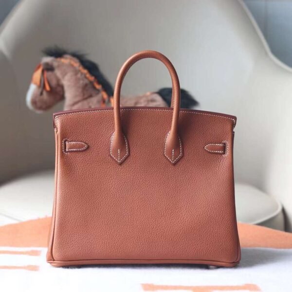 HERMES Birkin 25CM Barenia Faubourg Leather CK37 Gold GHW Hardware