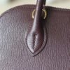 Hermes Bolide 25CM Chever Leather 0G Rouge Sellier Gold Hardware
