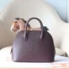 Hermes Bolide 25CM Chever Leather 0G Rouge Sellier Gold Hardware