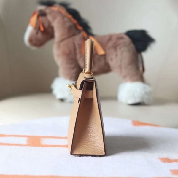 Hermes Kelly Mini ll Epsom Leather 0M Chai Gold Hardware