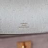 Hermes Kelly Pochette 22CM Ostrich Leather 3C Parchemin Gold Hardware