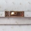Hermes Kelly Pochette 22CM Ostrich Leather 3C Parchemin Gold Hardware