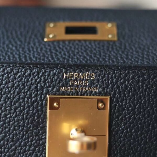 Hermes Kelly 28CM Togo Leather CK89 Noir Original Gold Hardware