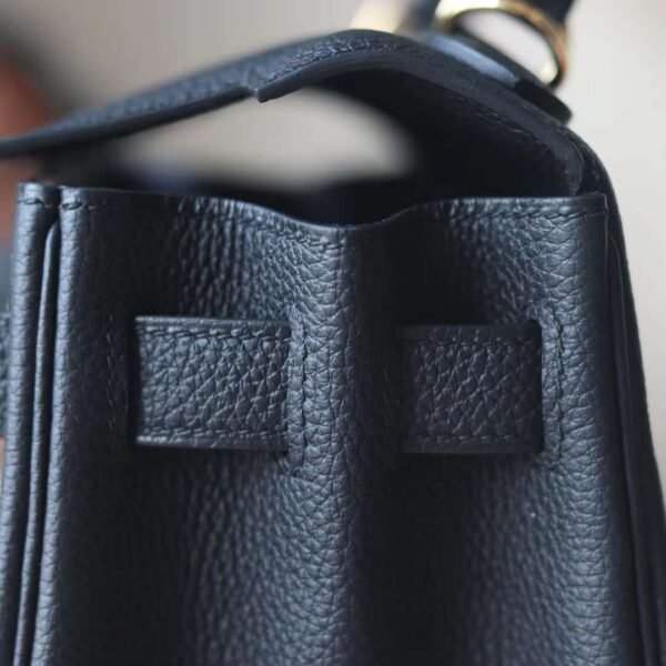 Hermes Kelly 28CM Togo Leather CK89 Noir Original Gold Hardware
