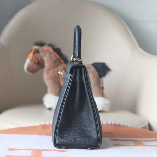 Hermes Kelly 28CM Togo Leather CK89 Noir Original Gold Hardware