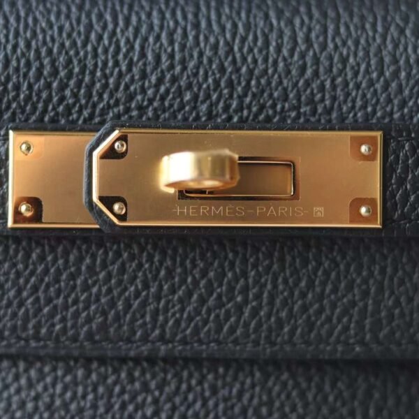 Hermes Kelly 28CM Togo Leather CK89 Noir Original Gold Hardware