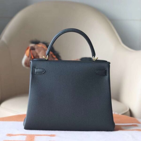 Hermes Kelly 28CM Togo Leather CK89 Noir Original Gold Hardware