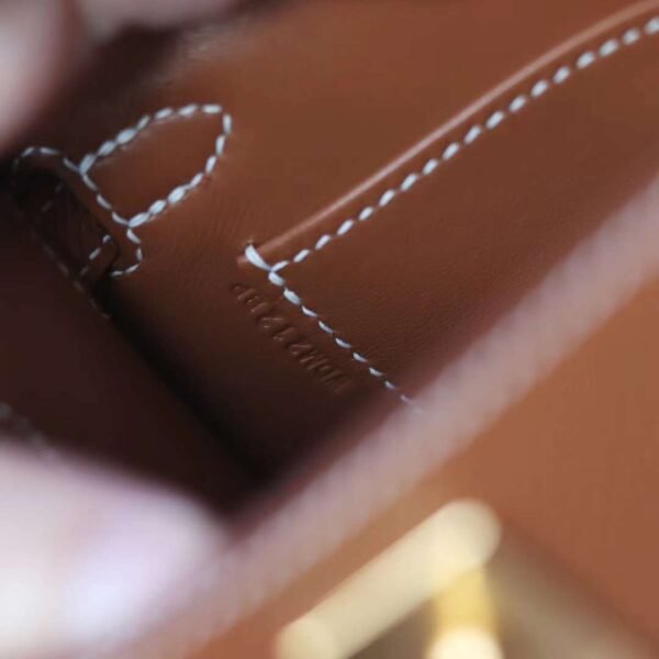 Hermes Mini Kelly ll CK37 Gold Epsom Leather Gold Hardware