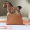 Hermes Mini Kelly ll CK37 Gold Epsom Leather Gold Hardware