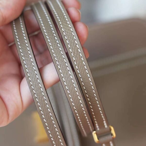 Hermes Kelly Wallet To Go CK18 Etoupe Epsom Leather Gold Hardware