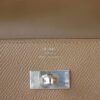 Hermes Kelly To Go Wallet Epsom Leather 2S Sesame Silver Hardware
