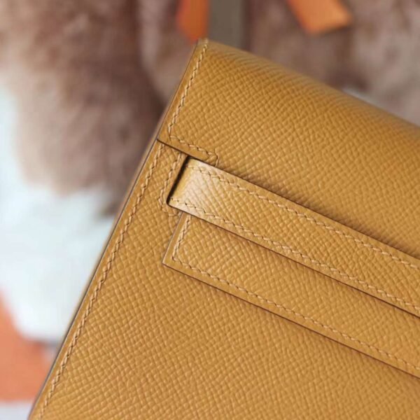 Hermes Kelly To Go Wallet Epsom Leather 2S Sesame Silver Hardware