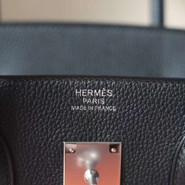 Hermes Birkin 35CM Black CK89 Noir Togo Leather Original Silver Hardware