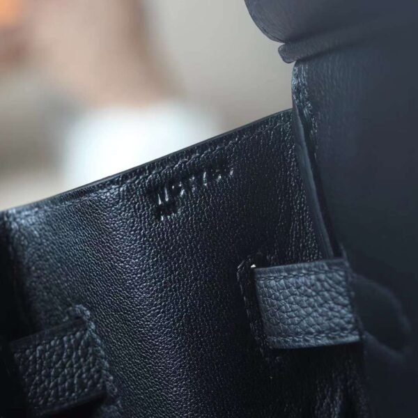 Hermes Birkin 35CM Black CK89 Noir Togo Leather Original Silver Hardware