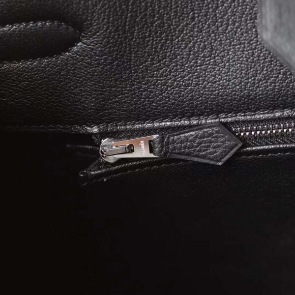 Hermes Birkin 35CM Black CK89 Noir Togo Leather Original Silver Hardware