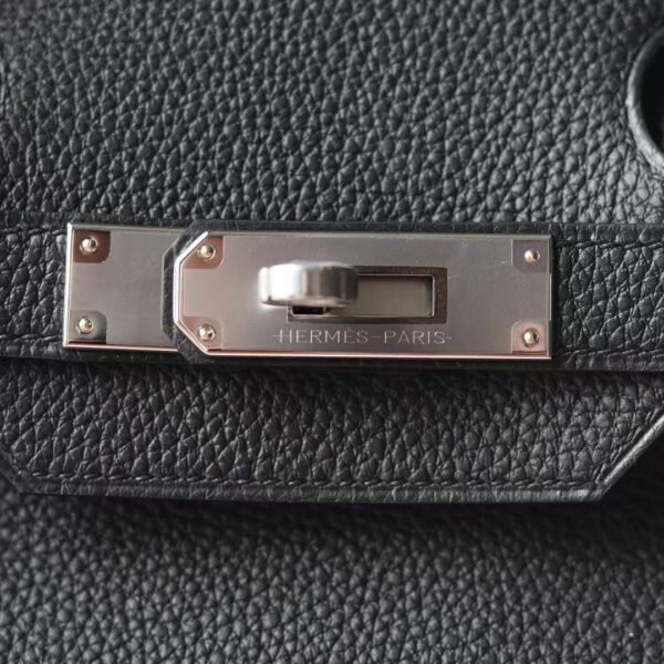 Hermes Birkin 35CM Black CK89 Noir Togo Leather Original Silver Hardware