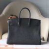 Hermes Birkin 35CM Black CK89 Noir Togo Leather Original Silver Hardware