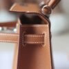 CK37 Gold Mini Kelly Bag Epsom Leather Silver Hardware