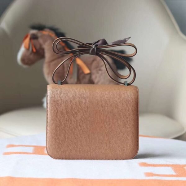 Hermes Constance 19CM 2J Quebracho Silver Hardware Top