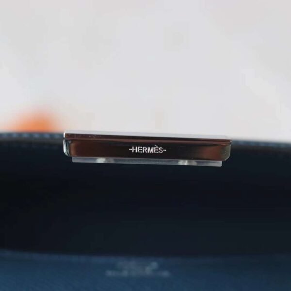 Hermes Constance 19CM Epsom S4 Deep Blue Enamel Buckle Blue Hardware