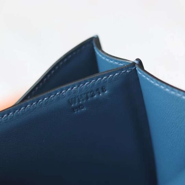 Hermes Constance 19CM Epsom S4 Deep Blue Enamel Buckle Blue Hardware