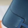 Hermes Constance 19CM Epsom S4 Deep Blue Enamel Buckle Blue Hardware