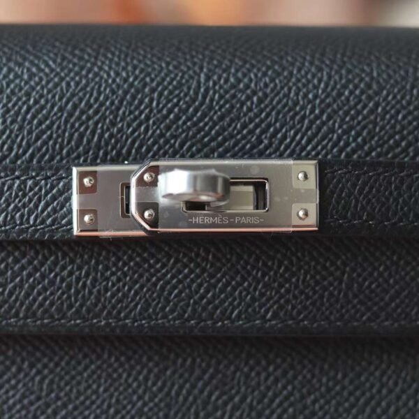 Hermes Kelly 25CM CK89 Black